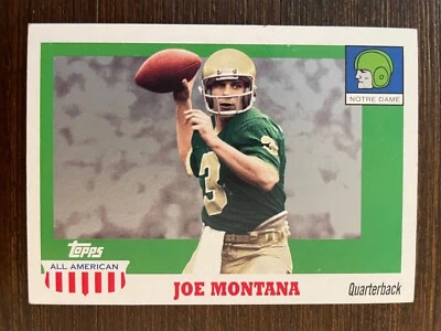2005 Topps All American Joe Montana Notre Dame Football Card - Image 1 of 2