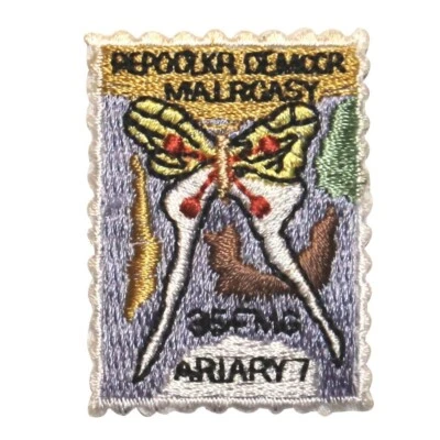 Parche de sello de mariposa ID 2176 franqueo insecto artesanía mosca bordado hierro en apliques Foto 1 de 3