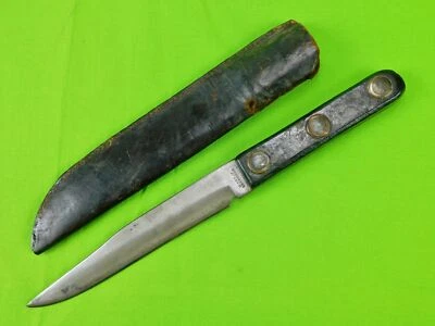 Antigua funda de cuchillo de lucha lateral Manson Sheffield de importación británica de la Guerra Civil de Estados Unidos Foto 1 de 4