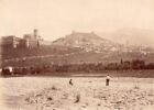 Assisi Panorama della Citta Italy Old Photo 1875'