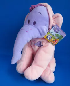 HEFFALUMP LUMPY pink lilac ELEPHANT in pj WINNIE THE POOH soft toy DISNEY VIVID - Picture 1 of 10