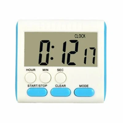 Kitchen Magnetic Large Alarm 24 Hours Count Up Down Clock Digital LCD Timer - Image 1 of 4