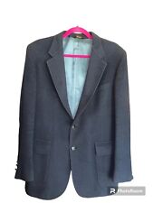 Vintage 100% Cashmere Sport Coat 2 Button Blue By Cricketer Est As 40R Slim Fit