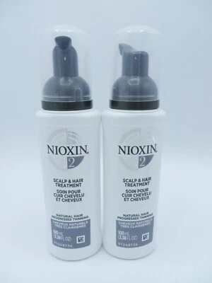 NIOXIN SYSTEM # 2 SCALP & HAIR TREATMENT  3.38 OZ (Lot of 2) - Image 1 of 2