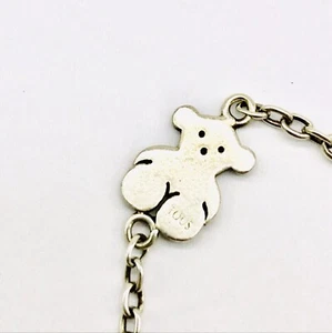 Sterling Silver Charm Bracelet Stamped Tous Sterling Silver Precious Piece Gift - Picture 1 of 5
