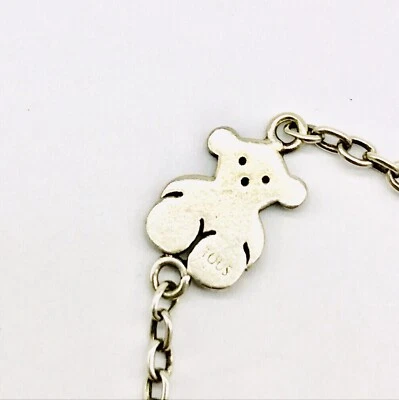 Sterling Silver Charm Bracelet Stamped Tous Sterling Silver Precious Piece Gift - Image 1 of 4