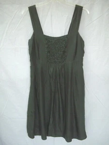 Eileen Fisher Perlen grau Seide Slvls Kleid $ 238 Neu mit Etikett Gr. S - Bild 1 von 5