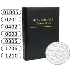 Libro Campioni Componenti Elettronici Utili Vari, Kit Assortimento Condensatori SMD - Foto 1 di 45