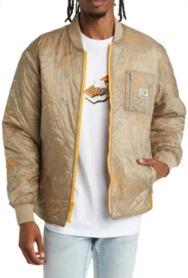NEW ICECREAM SKIM MILK BOMBER JACKET IN CHINCHILLA SIZES L-2XL MSRP $235 - Image 1 of 4