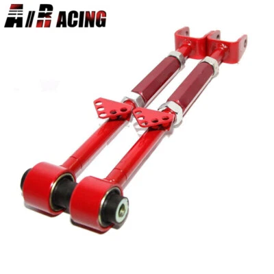 Base de rueda trasera roja para 08-14 Accord/09-14 Acura TL TSX Ajustable+/-1 pulgada Foto 1 de 4