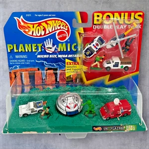 Hot Wheels Planet Micro UnXPlained UFO's Bonus Double Play Pack - NEW sealed!! - Picture 1 of 7