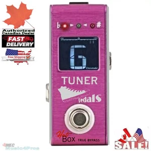 Hot Box Pedals Pink Tuner Attitude Ser Mini Chromatic Guitar Bass ViolinTuner CA - Picture 1 of 9