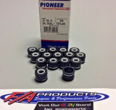 Pioneer OS-1065-16 11/32" X .531" Teflon / Rubber Valve Stem Seals Set Of 16 - Image 1 of 3