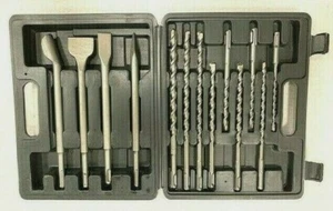 Juego de brocas y cinceles SDS Plus en estuche de plástico 13 fotos. - Imagen 1 de 9