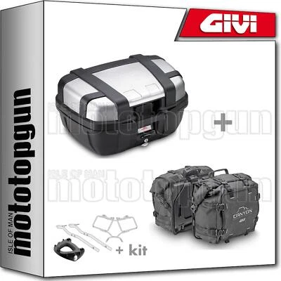 GIVI TREKKER CASE TRK52N + SUITCASES CANYON GRT720 HONDA CB 500 X 2017 17 - Image 1 of 4