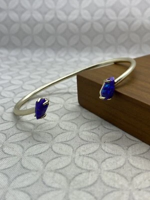 Brazalete Kendra Scott Púrpura Kyocera Ópalo Tono Dorado Jackson Usado Foto 1 de 4