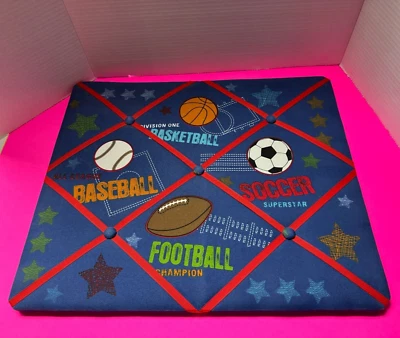 NEW VIEW Fabric Memo Board BasketBall-BaseBall-FootBall-Soccer - Image 1 of 3