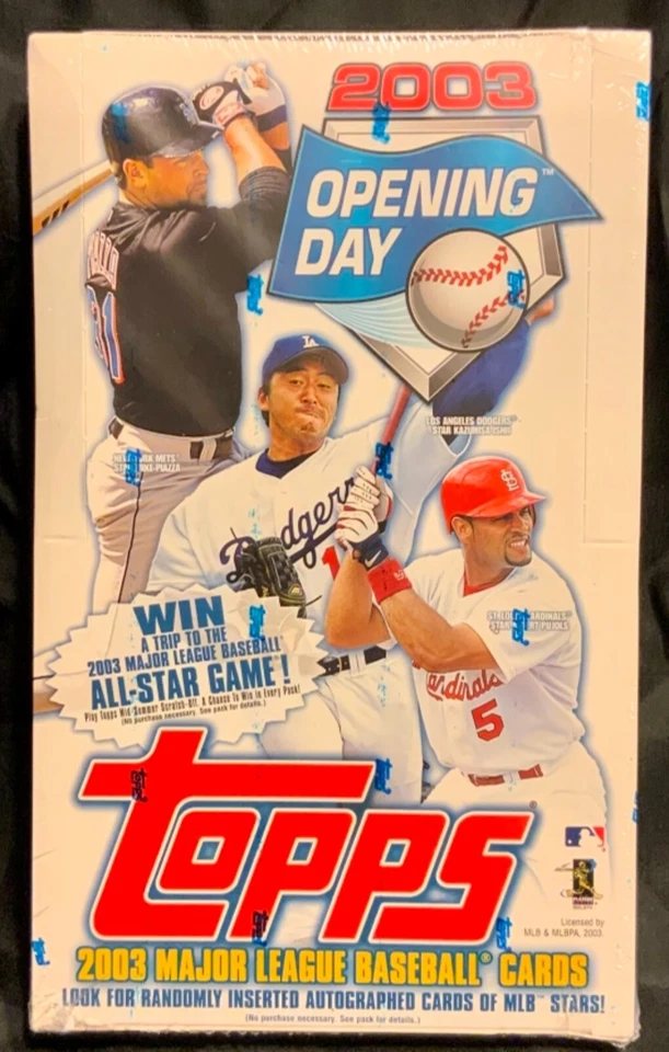 2003 TOPPS OPENING DAY BASEBALL BOX 36 PACKS FACTORY SEALED HOBBY - Image 1 of 3