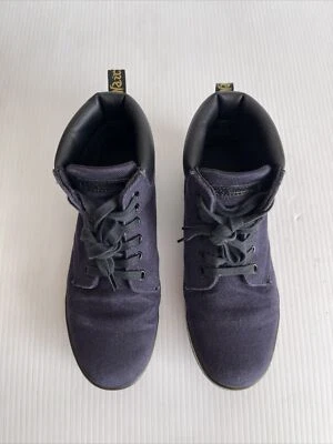 Dr. Marten Maelly 帆布系带靴运动鞋 - 海军蓝 - 美国 7 (C29) — 第 1/4 张图片