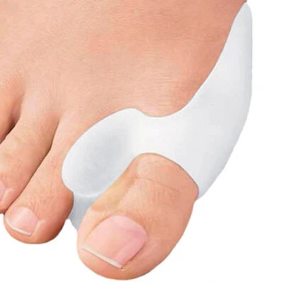 2 Gel Silicone Bunion Toe Corrector Straightener Protector Splint Pads Support - Image 1 of 4