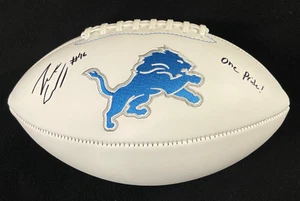 Jack Campbell Signed & Inscribed "One Pride" Detroit Lions Football JSA COA - Picture 1 of 3