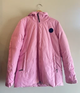 BURTON W's LAROSA Puffy Hooded Jacket Parka Coat Warm Orchid Pink Large - Bild 1 von 5