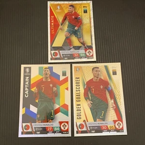 Match Attax EURO 2024 Cristiano Ronaldo Ultimate XI, Kapitän, Goldener Torschütze - Bild 1 von 3