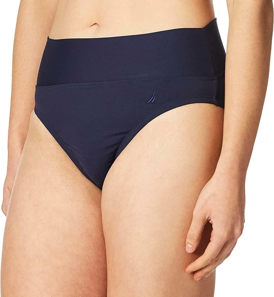 Nautica Swimwear Colorblock Core Bikini Bottom Size M