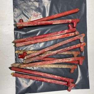 Monk Industries pack of 12 12" long Military Stakes NSN: 8340-00-823-7451 - Imagen 1 de 12