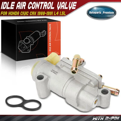 Idle Air Control Valve for Honda Civic CRX 1988 1989-1991 L4 1.5L 36450PW5A01 - Image 1 of 4
