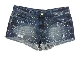Forever 21 Damen-Jeans-Shorts kurz distressed roher Saum abgeschnitten Größe 29 - Bild 1 von 6
