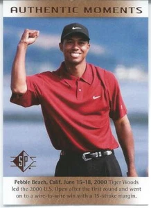 2014 Upper Deck SP Golf AUTHENTIC MOMENTS #52 TIGER WOODS US Open Masters Tour - Picture 1 of 1