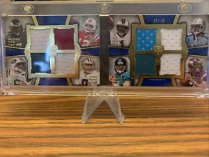 2011 TOPPS SUPREME BRADY Stitch 8 pezzi libretto reliquia 19/20 Romo Newton Vick SP - Foto 1 di 5