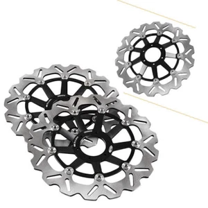 310mm Front Brake Disc Rotors For Honda CBR900RR 1998-1999 Black - Picture 1 of 6