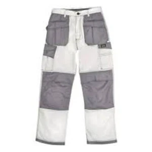 Site Hound Holster Work Painters Decorators Trousers White Grey W40" Leg 32" - Picture 1 of 1