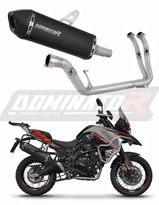 Escapamento Completo HP7 Titanio Negro Benelli TRK 702 / X TRK702 702X - Imagen 1 de 4