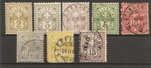 SUIZA YVERT 63/70 (º) Serie completa 1882/1899 NL835 - Bild 1 von 1