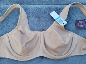Paramour by Felina Sz 40C 135131 Body X Full Figure Medium Impact Sports Bra Tan - Picture 1 of 5