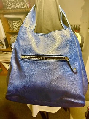 Bolso de mano Street Level de imitación de cuero en azul real Foto 1 de 4