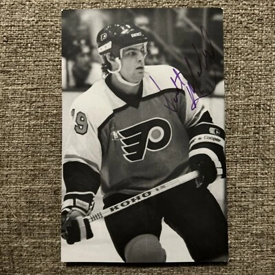 Tarjeta postal autografiada firmada a mano de colección de Scott Mellanby Philadelphia Flyers Foto 1 de 2