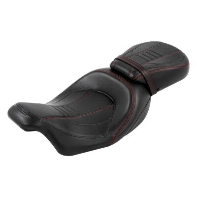 Black Driver Passenger Seat Fit For Harley Electra Street Road Glide 2009-2023 - Image 1 of 4