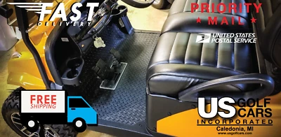AFTERMARKET PARTS 2004 + Club Car Precedent Golf Cart Black Rubber Diamond Plate Floor Mat NEW!!!