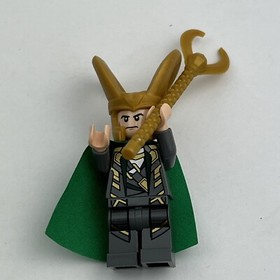LEGO Loki minifigure 6868 6867 6869 Marvel Super Heroes Avengers Helmet Staff