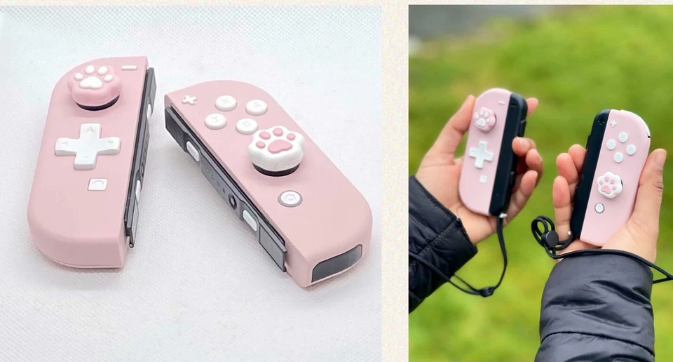 New! Baby Pink Beautiful Custom Modded Original NintendoSwitch Joycon Controller - Image 1 of 4