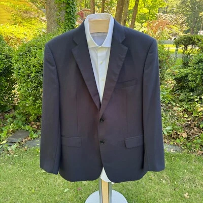 Abrigo Deportivo Ermenegildo Zegna 42 Azul Lana Italia Viajero Blazer Saks 5362 Delgado Foto 1 de 4