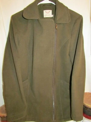 Chaqueta Abrigo Mujer Faded Glory Tortuga Marina Oliva XL X-LARGE 16-18 Cremallera Completa Foto 1 de 4