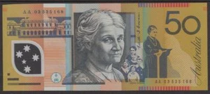 AUSTRALIA 50 DOLLARS P60 A 2003 *AA* UNC DRAWING POLYMER RARE DATE CURRENCY NOTE - Picture 1 of 1
