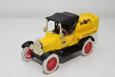 B69 1:30?? ERTL 1918 FORD MODEL T RUNABOUT PENNZOIL MONEY BANK BOX ECC. COND. - Immagine 1 di 4