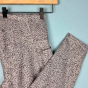 Leggings donna Athleta Salutation Stash tasca 7/8 crop 1x grigio stampa ghepardo - Foto 1 di 6