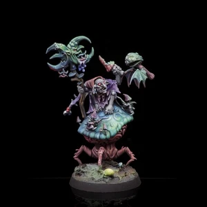 Pro Painted Warhammer Miniature AoS Goblin Mutants Gobbapalooza The Shroomancer - Picture 1 of 6